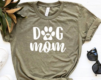 Dog Mom T-Shirt, Dog Paw Mom Shirt, Dog Lover Shirt, Dog Owner Shirt, Dog Mom Tee, Dog Owner Gift, Dog Mama Gift, Puppy Shirt, Mom Gifts