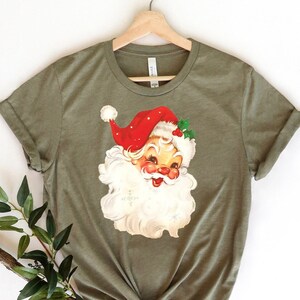 Cute Santa Face Shirt, Vintage Santa Claus T-Shirt, Christmas Santa Shirt, Christmas T-Shirt, Funny Christmas Tee, Cute Santa Tee, Xmas Tee