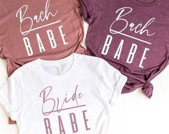 Bach Babe - Bach Bride Shirt, Bachelorette Party Shirts, Bridesmaid Shirt, Bach T-Shirt Gift, Bridal Party Shirt, Bride Tribe Shirts