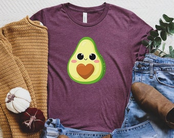 Funny Avocado Shirt, Cute Avocado T-Shirt, Vegan Shirt, Vegetarian T-Shirt, Baby Avocado Tee, Avocado Gift, Vegan Gifts, Birthday Shirt