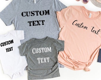 Custom Family Shirts, Family Reunion Shirt, Custom Shirt Gift, Sibling Shirts, Custom Toddler Shirt, Personalized Family Squat, Matching Tee
