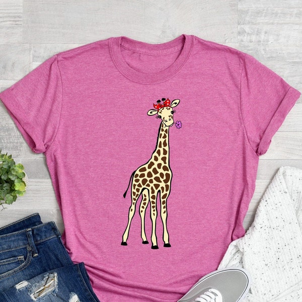 Giraffe T Shirt - Etsy