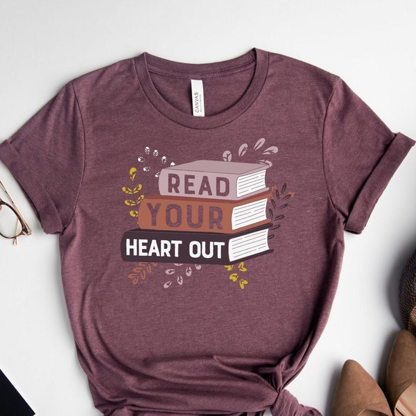 Read Your Heart Out Shirt, Reading Teacher Shirt, Reading Book T-Shirt, Funny Reading Specialist Shirt, School Librarian Shirt, Bookish Tee