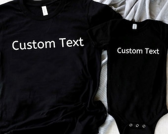 Custom Dad And Son Shirts, Custom Text Dad And Son Matching Shirts, Dad Son Matching Shirts, Father And Son Shirt, Fathers Day Gift