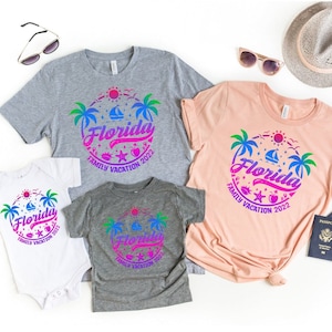 Florida Family Vacation 2022 Shirt, Florida Family Trip T-Shirt, Summer Vacation Tee, Family Beach Shirt, Florida Beach Matching Shirts