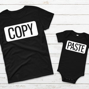 Copy Paste Shirts, Copy Paste Matching Shirt, Father and Son Shirt, Family Matching Shirt, Copy and Paste Shirts