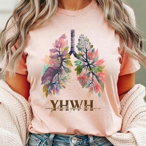 YHWH Lungs Flowers Shirt, Yahweh Shirt, Floral Christian Shirt, Floral Lungs Shirt, Christian Shirt, YHWH Breathe Tee, Womens Faith Shirt