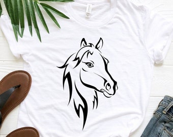 Horse Lover Shirts, Horse T-Shirt, Horse Shirt,  Horse Girl Tee, Horse Riding T-Shirt, Horse Lover Gift, Love Horses Shirt