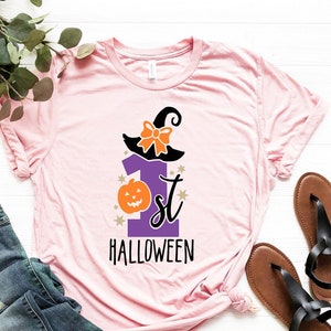 First Halloween Shirt, Boy Girl Halloween Shirt, Halloween Shirts For Kids, Kids Halloween T-Shirt, Pumpkin Season Shirt, Spooky T-Shirt