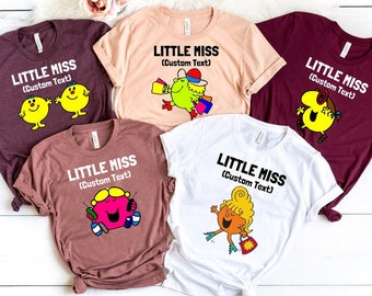 Custom Little Miss Shirt, Personalized Little Miss T-Shirt, Little Miss Custom Tee, Funny Little Miss Shirts, Custom Name Little Miss Shirt