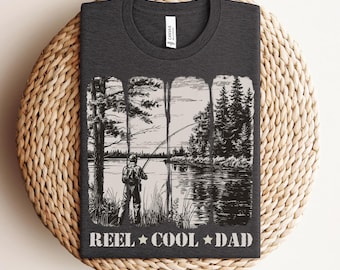 Reel Cool Dad Shirt, Reel Cool Dad Angeln T-Shirt, Angeln Geschenk für Papa, Angeln Vater lustiges T-Shirt, Vatertagsgeschenk, Angeln Liebhaber Shirt