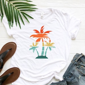 Tropical Island Palm Tree Shirt, Palm Tree T-Shirt, Aesthetic Shirt, Vacation Summer Shirt, Nature Lover Shirt, Palms Beach Shirt, Palms Tee