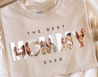 Camiseta personalizada con foto de mamá, regalo personalizado para el Día de la Madre, regalo para mamá, regalo personalizado para mamá. Camiseta para mamá, camisetas con fotos de mamá.