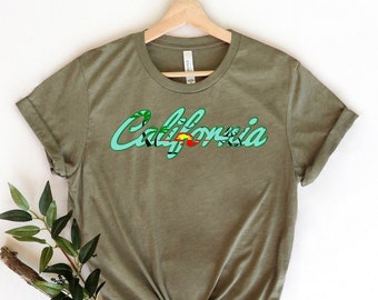 California Shirt, California State T-Shirt, Cali Girl Shirt, California City Tee, West Cost Tee, Cali Lover T-Shirt, Los Angeles Shirt