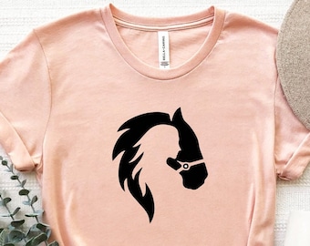Horse Girl Shirt, Horse Lover T-Shirt, Equestrian Shirt, Barn Girl Shirt, Farm Lover T-Shirt, Horse With Woman Shirt, Horse Riding Tee