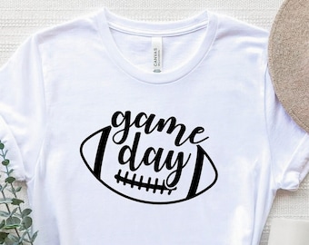 Game Day voetbalshirt, Game Day T-shirt, voetbalteam shirt, zondag voetbalshirt, vrouwen voetbal T-shirt, game day vibes, voetbal T-shirt