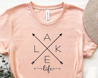 Lake Life Pfeile T-Shirt, Lake Love T-Shirt, Familie See Urlaub T-Shirt, Urlaub Shirt, See Trip Shirt, Camping Life Shirt, Lake Life T-Shirt