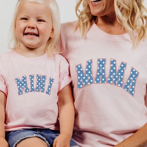 American Mama Mini Shirt, Mama Mini 4th Of July Shirt, American Mama Kid Matching Shirts, Mom Me Fourth Of July Tee, Mama Mini America Tee