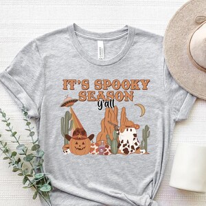 Its Spooky Season Yall Shirt, Western Halloween Vintage Shirt, Spooky Season Tee, Halloween Cowboy Pumpkin Tee, Western Fall Halloween Shirt