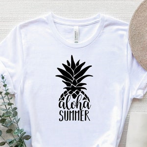 Aloha Summer Shirt, Aloha Beaches T-Shirt, Pineapple Aloha Shirt, Hawaii Vacation Beach T-Shirt, Vacation Shirt, Summer Tee, Hawaii Trip Tee