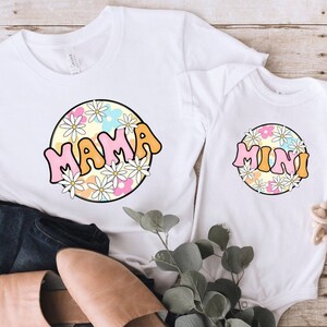 Cute Mama Mini Shirt, Mama And Mini T-Shirt, Mother And Girl Kids Matching Shirt, Mom And Me Matching Shirts, Mama Mini Tee, Mom Life Shirt