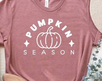 Camisa de temporada de calabaza, camisa de Acción de Gracias, camiseta de calabaza, camisa de Halloween, regalo de Acción de Gracias, camiseta de temporada de calabaza, camisas de temporada de calabaza
