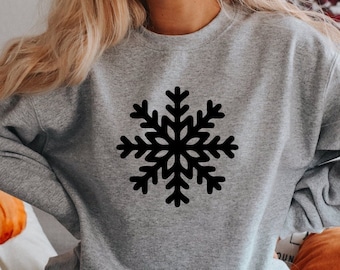 Snowflake Sweatshirt, Christmas Sweater, Christmas Snowflake Hoodie, Snowflake Shirt, Christmas Gift,Snowflake Christmas Sweater, Winter Tee