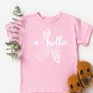 Hello Pre-K Shirt, Prek Shirt, Preschool Shirt, Hello Pre-K T-Shirt, Back to School Shirt, First Day of School Tee Gift