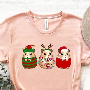 Hamsters Christmas Shirt, Hamster Christmas Lights T-Shirt, Hamster Lover Xmas Tee, Cute Animal Christmas Shirts, Funny Christmas Shirt