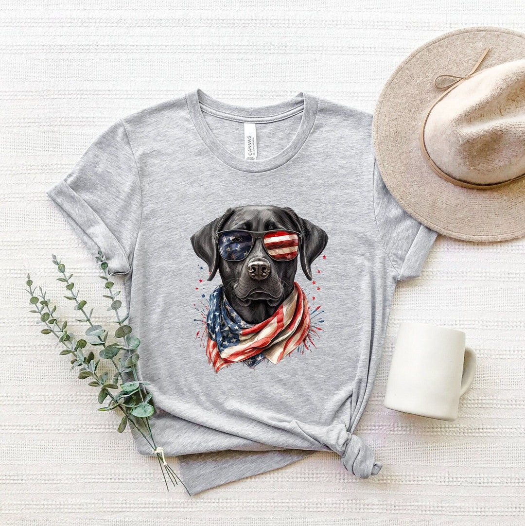 Patriot Dog Short Sleeve Tee Shirt - Periwinkle main image 0