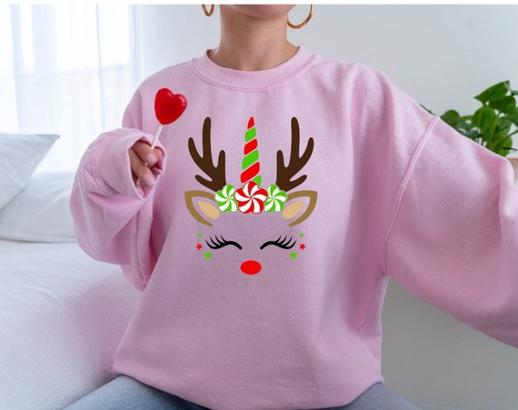 Reindeer Unicorn Sweatshirt Cute Christmas Unicorn Hoodie Christmas Kids Shirt Christmas Women Sweater Holiday Unicorn Shirt Xmas Shirt Etsy