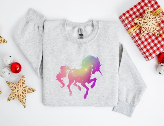 Girls unicorn sweatshirt discount
