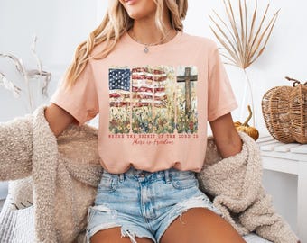 Where The Spirit of The Lord is There is Freedom Shirt, 4th of July Christian Shirt, Christian Shirt, 4th Of July Shirt, Freedom Shirt