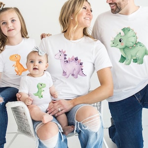 Dinosaur Family Shirt, Custom Dinosaur T-Shirt, Dinosaur Family Matching Tee, Dinosaurs Theme Birthday Party Shirt, Dino Birthday Gift