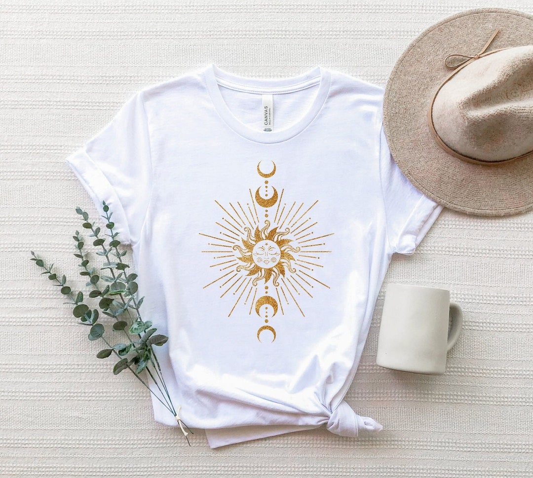 Rock Off Maglietta Ufficiale George Harrison – Motivo Sun & Moon, Cotone Morbido, Maniche Corte, Taglie S-XXL