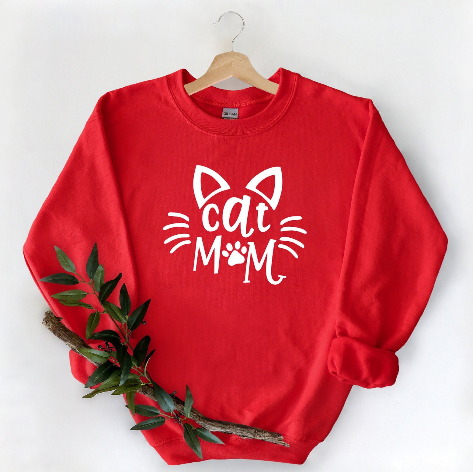 Sweat à capuche graphique « Cat Mom » pour femme, pull d