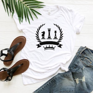 Chess Shirt, Chess Player T-Shirt, Matching Chess Player Gift, Chess Tee, Minimalist Shirt, Chess Gifts, Gambit Shirt
