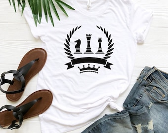 Chess Shirt, Chess Player T-Shirt, Matching Chess Player Gift, Chess Tee, Minimalist Shirt, Chess Gifts, Gambit Shirt