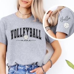 Personalized Volleyball Mom Shirt, Custom Volleyball Mom Shirt, Customized Volleyball Mom Gifts, Volleyball Mama Tee, Volleyball Mom Shirts