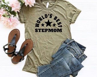 Beste Stiefmoeder Shirt, Stiefmoeder T-Shirt, Beste Stiefmoeder T-shirt, Moederdag Shirt, Stiefmoeder T-Shirt, World Best DadTee