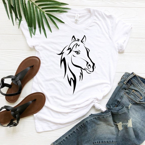 Horse Watercolor T Shirt Girls Women Riding Gifts Horses Tee Horse Watercolor T Shirt Girls Women Riding Gifts Horses Tee