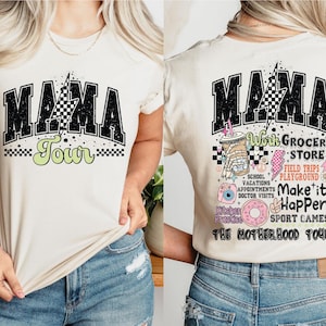 The Motherhood Tour Shirt, Funny Mama Shirt, Some Days I Rock It Tee, Retro Mama Shirt, Trendy Mom T-Shirt, Cute Mama Shirt, Mom Life Shirts