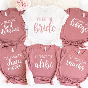Bachelorette Party Shirts, Bride - Team Bride Shirts, Bride T-Shirt, Wedding Shirts, Bridal Party Gift, Team Bride Shirts