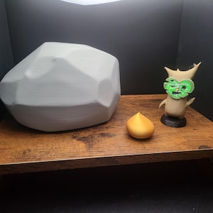 Garden Boulder for Tree Forest Spirit Statues  - Video Game Inspired - (UPDATED DESCRIPTION)