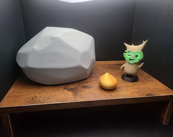 Garden Boulder for Tree Forest Spirit Statues  - Video Game Inspired - (UPDATED DESCRIPTION)