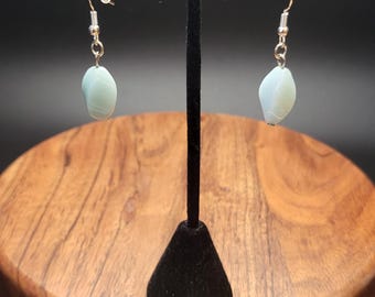 Blue Bead Earrings