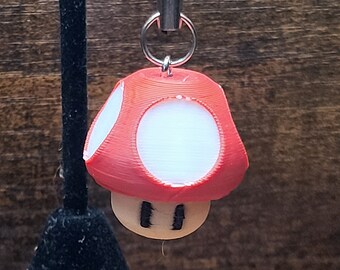Video Game Mushrooms - Earrings or Keychains or Charms