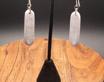 Lepidolite Teardrop Roimata Earrings - Māori Polynesian Pacific Island