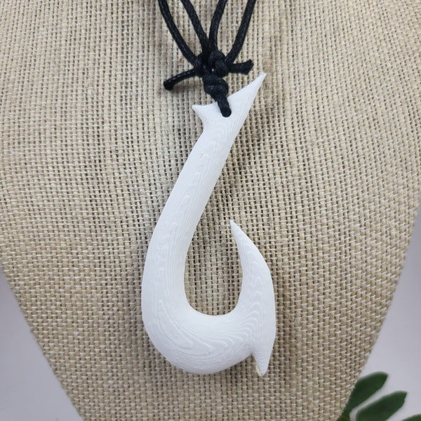 3D Printed Maui Hook Hei Matau Necklace