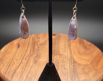 Garnet Teardrop Roimata Earrings - Māori Polynesian Pacific Island